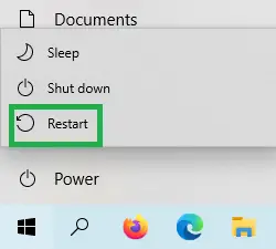 restart laptop